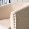 Tub Arm Chair Cream Velvet Luxury Statement Rivet Comfy Accent Armchair