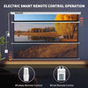 WASJOYE 100"Motorized Projector Screen Electric Diagonal Automatic Projection 16