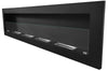 Bio Ethanol Fireplace Bioethanol Fire Wall Mounted 1600 x 40 Matt Black 160cm