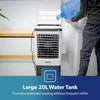20L Portable Air Cooler Fan Humidifier Conditioner Remote Timer Home 80W