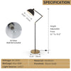 Adjustable Black & Gold Floor Lamp