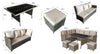 Signature Weave Charlotte Truffle Brown Outdoor Corner Dining Sofa Set RRP £1212