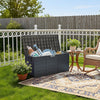 Large Outdoor Storage Box Garden Patio Plastic Chest Lid Container Multibox Shed