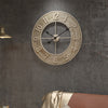 Extra Large 60cm Skeleton Rustic Roman Wall Clock Silent Non-Ticking Living Room