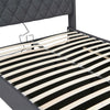 Upholstered Bed Frame with Hydraulic Lift 5FT King Size Bed Frame with Headboard
