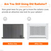 Radiator Cover MDF Wood Cross Pattern Grill Wall Cabinet Traditional Furniture