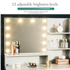Dressing Table With 5 Drawers LED Mirror Set Makeup Desk Vanity Table Luaunjvrri