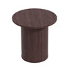 40CM/60CM Coffee Table Round Wood Side Table Sets With Hidden Storage Walnut