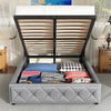 NEW OTTOMAN STORAGE UPHOLSTERED BED FRAME 4FT6 DOUBLE LEATHER GAS LIFT BED FRAME