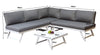 Signature Weave Kimmie Grey Outdoor Garden Adjustable Corner Sofa Set RRP £1066
