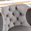 Velvet Swivel Bar Stools Set of 2 Swivel Kitchen Barstools Bar Chairs Grey Black