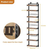 2-in-1 No Punching Over The Door Rack With Adjustable Basket Over Door Storage