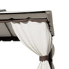 3m/4m Party Hardtop Marquee Gazebo Canopy w/ Aluminium Frame Netting & Curtains