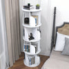 4-Layer 360° Rotating Bookshelf Bookcase Display Floor Standing Storage Rack