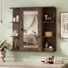 Modern Wall Mounted Medicine Cabinet w/3 Internal Shelves
