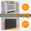 White Radiator Cover Cabinet Furniture MDF Wood Horizontal Grill Shelf - X Large