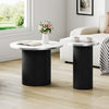 Round Coffee Table, Set of 2 End Tea Table for Living Room Bedroom, Side Tables