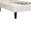 3ft Single Upholstered Bed Frame with Headboard, Solid Wood Slat, Velvet, Beige