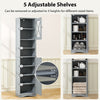 Bathroom Narrow Corner Floor Cabinet Storage Cabinet-Grey