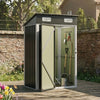 4ft x 3ft Outdoor Storage Shed Steel Garden Sheds Small Tool House with Door