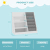 White Bookshelf Storage Shelf For Children's Reading Room Modern Open Storage