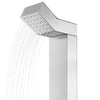 Garden Shower with Grey Base 225 cm Stainless Steel