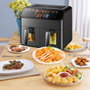 12L Dual Zone Digital Air Fryer Oven Cooker Oil Free Low Fat with 100 Tray Large