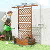 Wooden Trellis Planter Raised Garden Bed for Climbing Plants Refurbished
