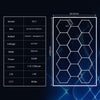 14 Hexagon LED Lighting Detailing Garage Workshop Retail Car Showroom w/Border
