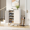 5-Tier Entryway Shoe Cabinet Shoe Storage Organizer Shoe Rack Shelf with Doors