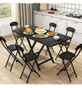 Small Foldable 60/70/80cm Dining Table And Chairs Bistro Set Breakfast Kitchen