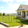 80cm Tall Steel Garden Fence 5 Panels Total Rust-Resistant Screen Gate Outdoor