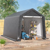 Outdoor Shed Equipment Shelter Cover Storage Bicycle PE Waterproof Steel Frame