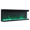 70inch Electric Fireplace LED Media Freestand/Inset Fire 3 Side Panoramic Remote