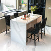 Luxury Grey/BEIGE/BLACK Velvet Bar Stools Kitchen Breakfast Barstools Set of 2 4