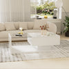 Modern LED Coffee Table High Gloss Wooden Drawer Storage Living Room Furniture