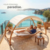 Hammock Garden Swing Chair 2 Person Hanging Seat Lounger Sun Canopy Washable