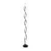 Black Twist Floor Lamp Living Room Light Integrated LED Standard Standing Light