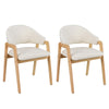 COSTWAY Modern Dining Chair Set of 2 Kitchen Chair w/Padded Seat
