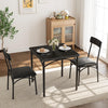 3-Piece Dining Table Set for 2 Compact Kitchen Table & Chairs Space Saving Squar