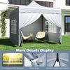 10 x 10 FT Heavy-duty Easy Setup Commercial Tent w/ Wheeled Bag