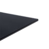 Jet Large Black Glass Dining Table With Chrome Supports