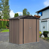 Metal Steel Garden Shed 6x8ft,3x5ft Storage Sheds Lockable Outdoor Tool House