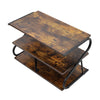 3 Tiers Metal Frame Shoe Rack Storage Organizer Wooden Footwear Stand Shelves UK