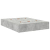 Storage Bed Frame Concrete Grey 150 cm Engineered Wood