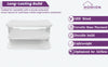 Media Shelf Floating Wall Mount Sky Box Game Console TV DVD Player White Shelve