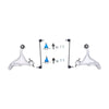 12x FRONT LOWER SUSPENSION WISHBONE TRACK CONTROL ARMS KIT FOR VOLVO S60 V70 MK2