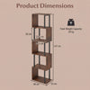 Freestanding Open Shelving Unit Space-Saving Decorative Display Shelves