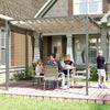 Pergola Patio Sun Shelter Grape Tent Retractable Canopy Refurbished