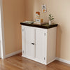 Sideboard, Rustic Storage Cabinet, Storage Cupboard with 2 Doors, Adjustable Zxp